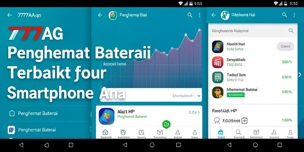 Tampilan antarmuka 777AG untuk penghemat baterai yang efisien dan mudah digunakan.