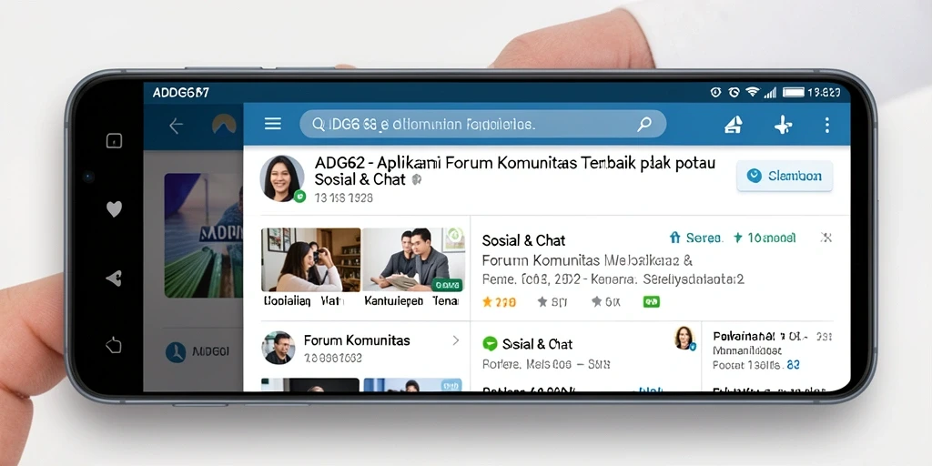 Tampilan antarmuka ADG62 untuk forum komunitas.