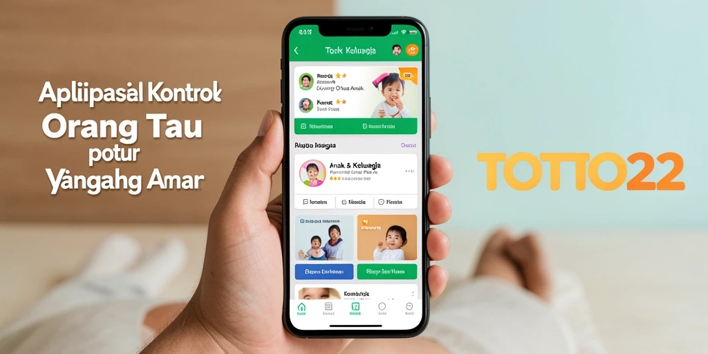 Tampilan antarmuka TOTO22 yang sederhana dan interaktif untuk kontrol orang tua.